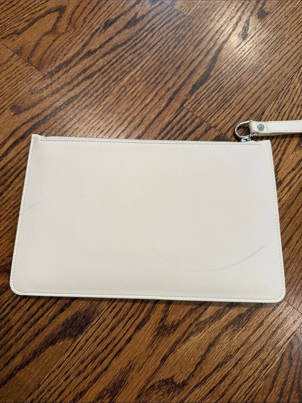 Blumarine BLUGIRL White Wristlet Clutch with Black Logo